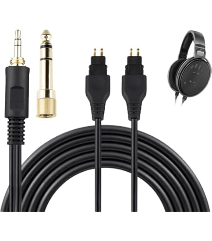 Amazon | ONKODO 2947 ゼンハイザー用 HD580/HD600/HD650対応 4.4mm 5