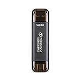 トランセンド ポータブルSSD 128GB ブラック TS128GESD310C