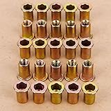 スチール　ナットリベット　挿入ナット M6 M8 25個セット（M8）