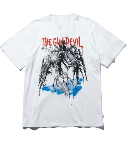 Amazon.co.jp: チェンソーマン 厚手 Tシャツ 半袖 280g 綿100% 丸首