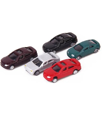 Amazon | Nゲージ ジオラマ ミニカー 1/150スケール 20台セット おまけ