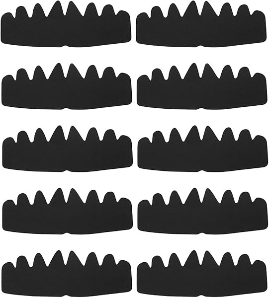 XuJJunB Cap Liner, Prevents Deformation, Ball Cap Liner, Hat Padding, Black Felt 8 Square Lining, 10 Pieces - 1