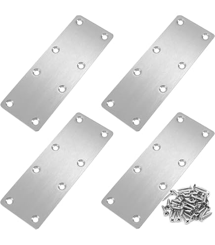 4pcs Stainless Steel Corner Braces - Heavy Duty Triangular Brackets For Shelves & Furniture
