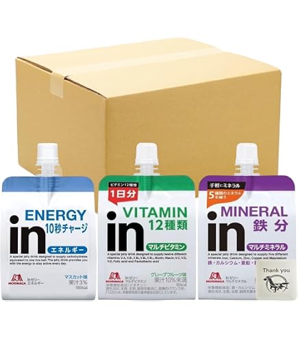 Amazon.co.jp: 森永 inゼリー エネルギー マスカット味 + マルチ 