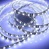 Goeswell DC12V LED Strip Lights 300LEDs 5050 Black PCB LED Tape Cool White Waterproof 16.4FT for Bar