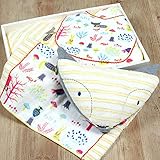 今治タオル おくるみギフトセット もり 化粧箱 手提げ袋 ラッピング込 (イエロー)