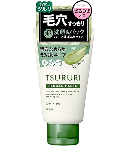 Amazon | TSURURI ツルリ 洗顔ペースト 洗顔＆パック 角栓 毛穴 洗顔
