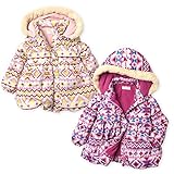 ベビー服 女の子 ジップ ジャケット Mialy Mail  中綿 ノルディック 着脱式フード 女児 ベビー (2.ピンク/90cm)