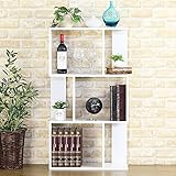 オープンシェルフ ラック 木製 3段 幅60 高さ105 本棚 飾り棚 白 ホワイト