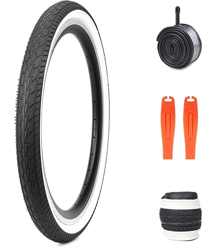 Amazon | DuroHF103 26X2.125(57-559)ビーチクルーザタイヤ白＆米