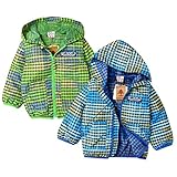 ベビー服 男の子 ジャケット アウター 長袖 裏メッシュ 千鳥格子柄 撥水加工 ワッペン 男児 ベビー (2.ブルー/90cm)