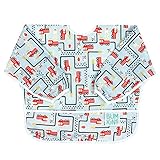 バンキンススリーブビブ 洗濯機でも洗える お食事用防水ビブ 6~24ヶ月 ひもタイプ Fire Engine(ブルー) SU897