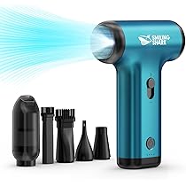 エアダスター 電動 LEDライト 掃除ノズル付 21Vバッテリー2個 エアダスター 電動 小型 強力 ハイパワー 掃除機 ガス不使用