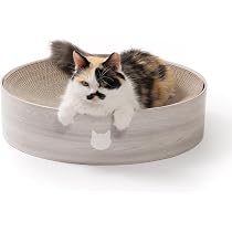 Amazon | 猫壱 バリバリボウル 爪研ぎ ナチュラル XL 猫用 | 猫壱
