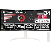 Amazon.co.jp: LG Monitor モニター ディスプレイ 34SR63QA-W 34インチ