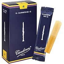 【未開封】B♭クラリネット　リード　4個セット【バンドレン青箱　3 1/2番】 Vandoren バンドレン B♭クラリネット リード【青箱 4】 : 宮地