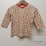 toi toi toi(トイトイトイ) ロランストップ Tシャツ(80) ロンT 80,レッド
