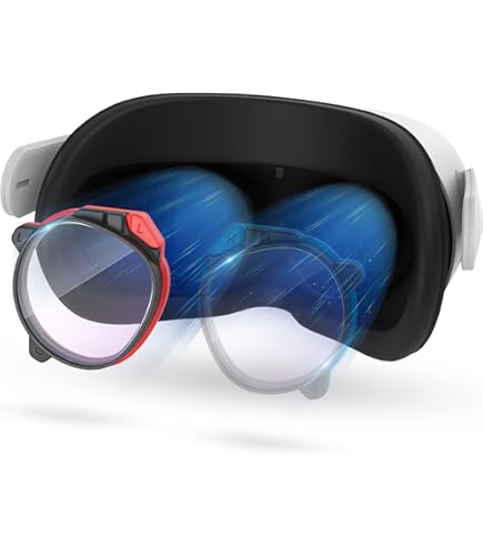 Amazon.co.jp: ZyberGears VR 度付きレンズ（左側の黒、-6.5）、quest