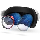 ZYBER 度付きレンズ（右側の青、-3.5）Oculus Quest 2用の度付きレンズ、Meta Quest 2に適用するレンズ度付き、軽量磁気ABSフレーム、オキュラスクエスト２専用のブルーライトブロッキングレンズ