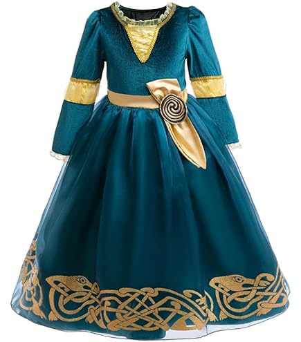 Amscan Costume Fille Princesse Tudor Royale Bleu – Robe Et Coiffe Incluses – Idéal Pour Livre, Halloween Et Fêtes Déguisées