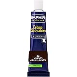 [サフィール ブルー] 革製品 合皮のキズかくし レノベイティング カラー 補修 クリーム チューブ 25ml 靴 バッグ ジャケット ソファ 色あせ 革 レザー 着色 塗料 04 ブラウン