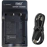 [Power-connoisseur] NP-40互換急速充電器USBチャージャーNP-40持ち運びが容易【PSE認証】Casio NP-40カメラ バッテリー 互換チャージャー
