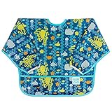 Bumkins Waterproof Sleeved Bib, Sea Friends (6-24 Months) by Bumkins