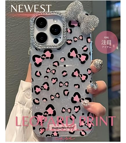 ピンク　リボン　かキラキラ　ヒョウ柄　レオパード柄　韓国 iPhoneケース 楽天市場】iPhone ケース ヒョウ柄 レオパード ピンク リボン