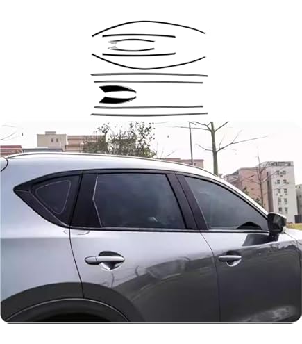 マツダ【CX-5】KF系／17〜24年式適合品／ ウィンドウモール／ブラック Amazon | 【HIGH FLYING】マツダ CX-5 KF系 2017-2024 に適合