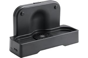 エレコム Nintendo Switch2専用 冷却ファン ドッグ用 縦置き、横置きに対応 4段階角度調節 無段階で調節できる風量調節スイッチ USB給電 ブラック GM-NS225DC01BK