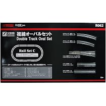 【送料無料】ロクハン Zゲージ R062 レールセットC 複線オーバルセット R062 レールセットC Zゲージ 未開封 トイテック 非常に良いロクハン
