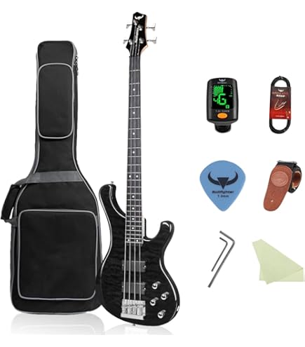 Amazon.co.jp: AriaProII セミアコベース ワインレッド TAB-Classic/FM