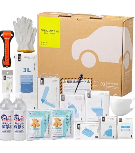 Amazon.co.jp: EVERSAFE 車載用防災セットDX リュックタイプ 防災