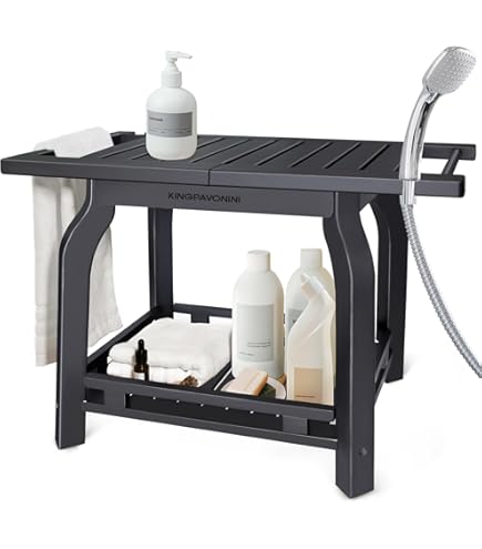Banc De Toilette Costway Shower Bench For Inside Shower Waterproof