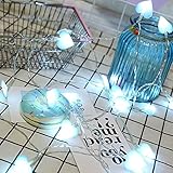20 LEDハート型文字列ライト誕生日、記念日、結婚式、特別な機会、クリスマスブルー