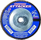 SAIT 76321 Ovation Attacker Flap Disc, 4-1/2 x 5/8-11 Z 120x, 10 Pack [並行輸入品]