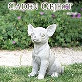 ガーデンオーナメント オブジェ チワワ 犬 置き物 庭飾り 玄関飾り かわいい 動物 レジン ガーデン アニマル