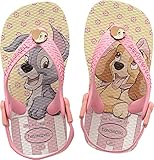 [ハワイアナス] ビーチサンダル ベビー havaianas  ベビー・ディズニー レトロ  BABY DISNEY RETRO 全3色 ブラジル製 国内正規品 (19（12.5cm）, ベージュ 0