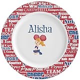 CheerleaderセラミックDinner Plates ( Set of 4 ) ( Personalized )