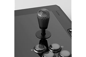 Qanba アケコン 楕円形 ナスレバー トップ ボール クァンバ アーケード ボタン ビデオゲーム カスタム トップボール DIYキット カッコイイ アメリカンタイプ レバートップ アーケード コントローラー (ナスレバー, クリア黒 (Clear