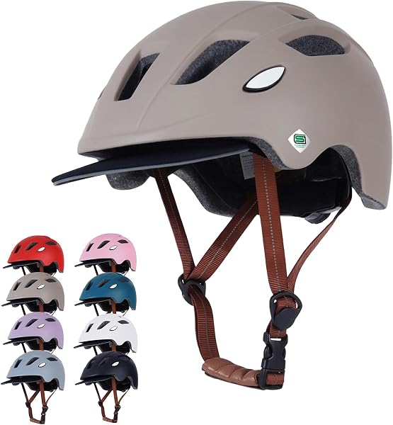 【Designed by Papa Mama Staff!】Children's Bicycle Helmet (SG Standard × Ultra Lightweight 8.8 oz (250 g) × Detachable Visor) 19.7-22.0 inches (50-56 cm) For Ages 3 and Up Kids Elementary School - 1
