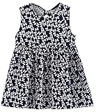 Plus Nao(プラスナオ) ミニワンピース キッズ ガールズ 子供服 ノースリーブ 半袖 フレアワンピース バックリボン カジュアル 花柄 サクラ 100 K
