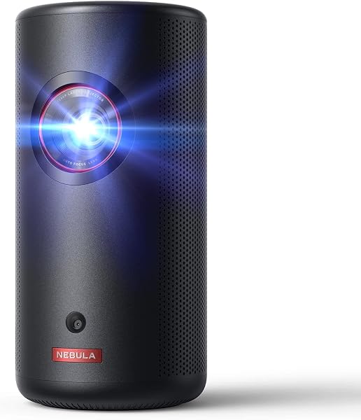 Anker Nebula Capsule 3 Laser(レーザー 小型 Google TV搭載 モバイル プロジェクター)【家庭用 フルHD Netflix対応 300ANSI ルーメン 大画面 天井投影 自動台形補正 オートフォーカス 8W スピーカー バッテリー内蔵 ホームシアター ホームプロジェクター 持ち運び 1080P アンカー ネビュラ カプセル3 レーザー】 - 1