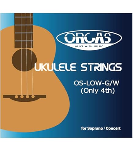 Amazon | 【ORCAS】 ウクレレ弦 Low-G単品 OS-30 TEN LG (テナー用
