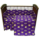 College Covers Louisiana State Tigers Baby Crib Fitted Pair of Solid Sheet [並行輸入品]