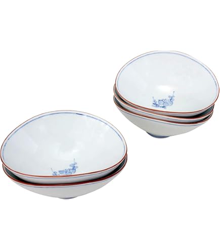 Amazon｜波佐見焼 勲山窯 色彩ダリア 楕円鉢 (小) 赤 14-040