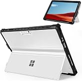 12.3インチのMicrosoft Surface Pro Plus/7/6/5/4/Pro LTEに適合するケース。保護用の頑丈なカバーケース、スタイラスペンホルダー付き タイプカバーキーボードに対応 半透明。