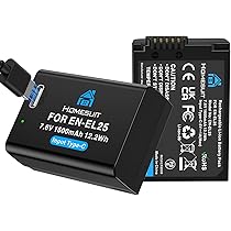 Amazon | llano EN-EL25 /EN-EL25a バッテリー 充電器 PD