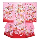 お宮参りの着物 女の子の産着 正絹「ピンク 桜に鞠」IGU760