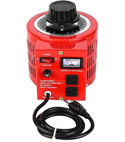 Amazon.co.jp: AC 110V 2000W電圧調整器、自動単相可変変圧器電源出力0